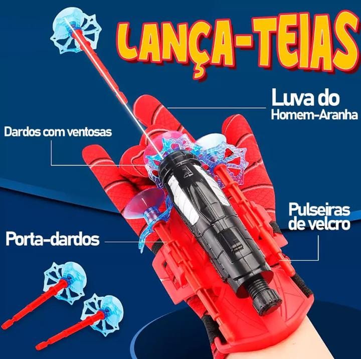 Luva Lança-Teia Infantil – Brinquedo do Homem-Aranha