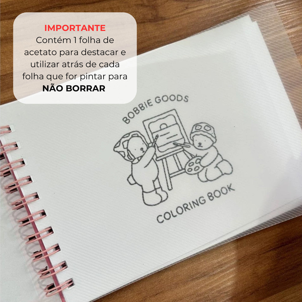 Pague 2 Leve 4| Livro de Colorir Bobbie Goods+Canetinhas | Into the Garden - Plantas, Flores e Animais