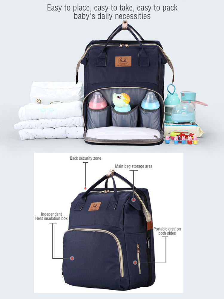 Mochila Maternidade Multifuncional com Trocador Extensível