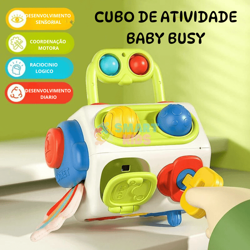 Cubo de Atividades Baby Busy Montessori - Toca Kids