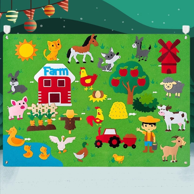 Mural Interativo Montessori – Brinquedo Educativo de Atividades | Toca Kids