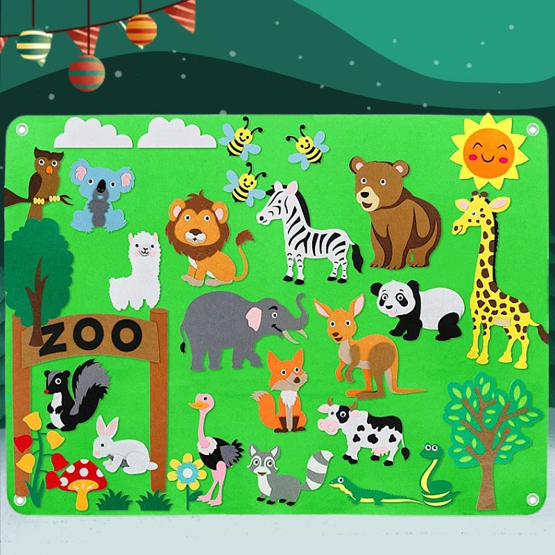 Mural Interativo Montessori – Brinquedo Educativo de Atividades | Toca Kids